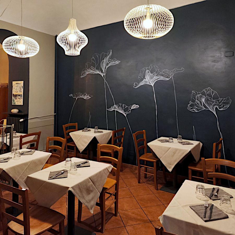 La sala del Ristorante Mezzaluna
