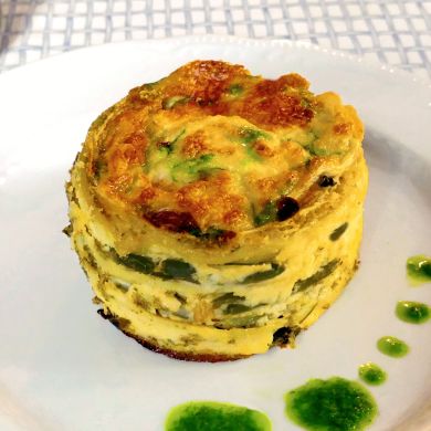 Lasagna Ligure realizzata dalla Chef Daniela