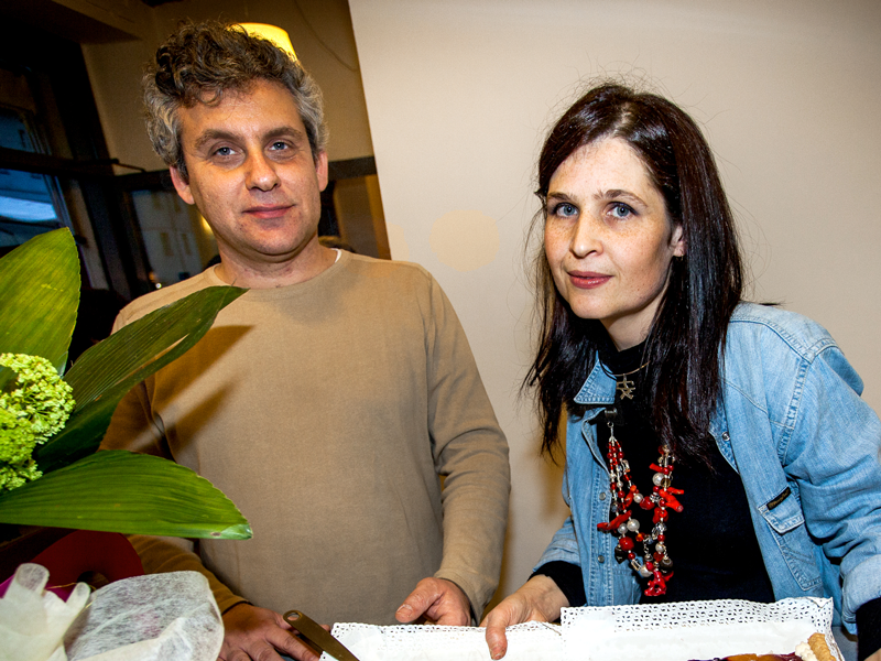 Daniela e Claudio i proprietari di Mezzaluna a Torino